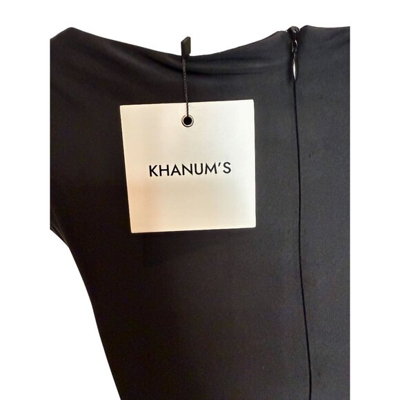Khanum’s x Revolve Black Khine Gown NWT Off Shoulder Crystal Strap Maxi  - S - Picture 12 of 14